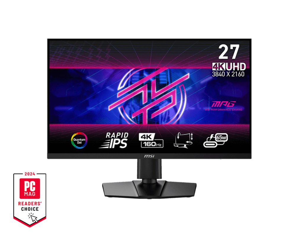 MSI 27" Монитор Монитор MSI MPG 274URF QD, 3840x2160, 160 Гц, IPS, LED, 1000:1, 400 Кд/м², черный, черный #1