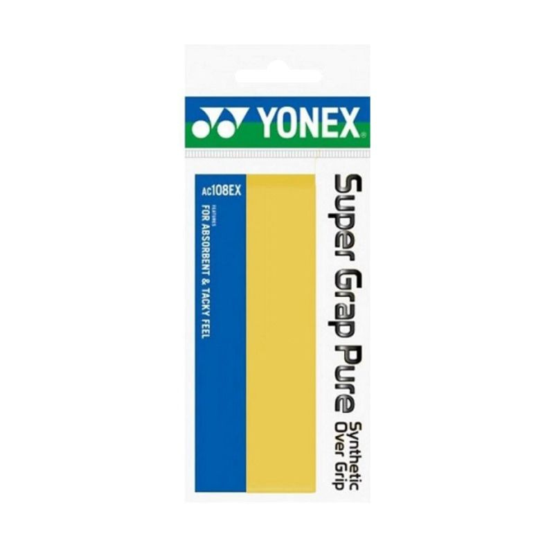 Обмотка для ручки Yonex Overgrip AC108EX Super Grap Pure х1, Yellow #1