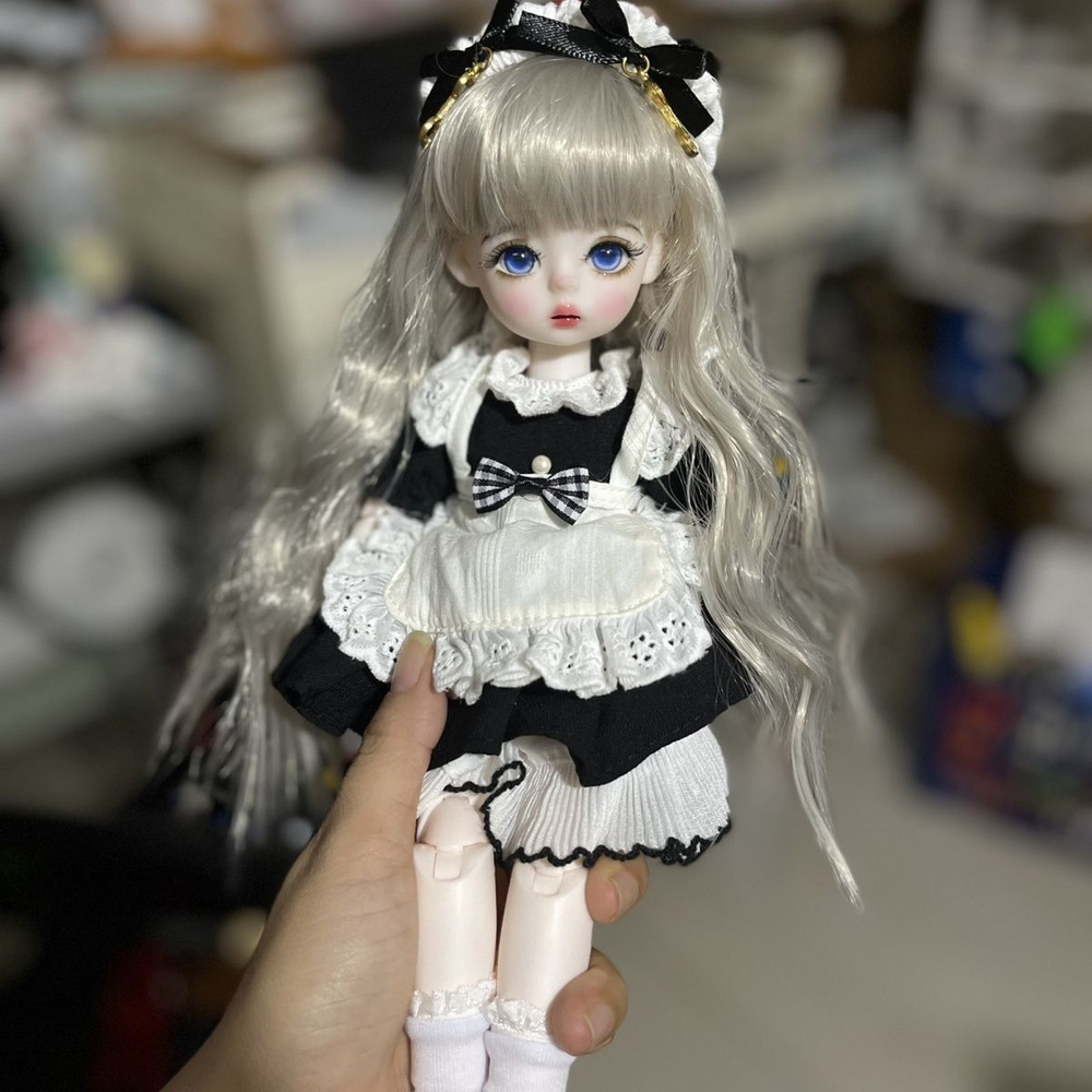 1/6 Кукла с шаровидными суставами BJD, 30cm, полный набор прически, одежды и аксессуаров, коллекционная, #1