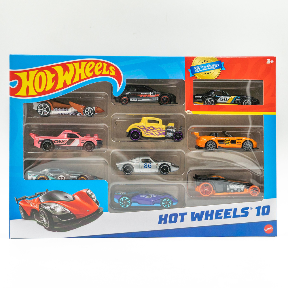 Подарочный набор Hot Wheels машинки 10 штук 2024 Новинка #1