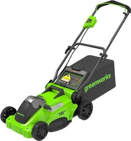 Аккумуляторная газонокосилка GREENWORKS GD40LM16X 2517907 без АКБ и ЗУ  #1