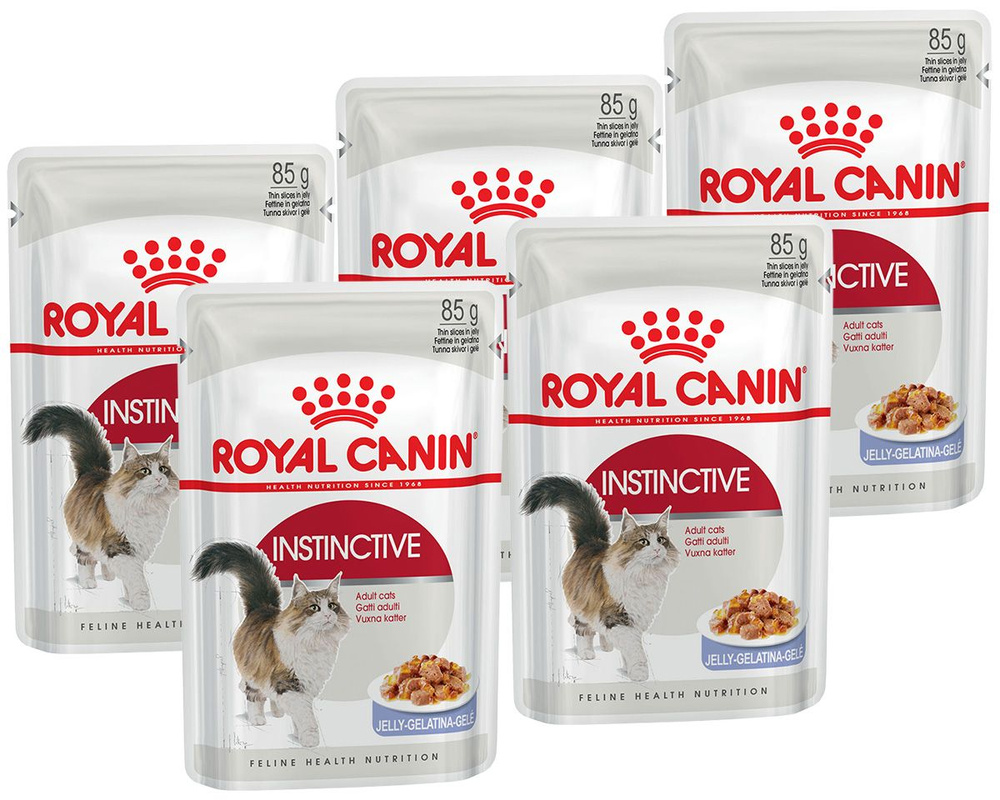 ROYAL CANIN INSTINCTIVE для взрослых кошек в желе пауч (85 гр х 5 шт) #1