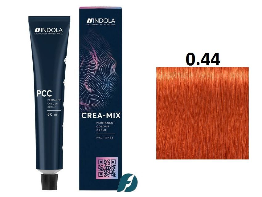 Indola Professional Permanent Caring Color CREA-MIX 0.44 Стойкая крем-краска для волос медный, 60 мл #1