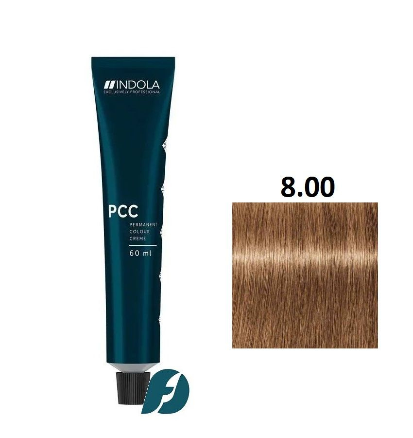 Indola Professional Permanent Caring Color 8.00 Стойкая крем-краска для волос Светлый русый интенсивный #1