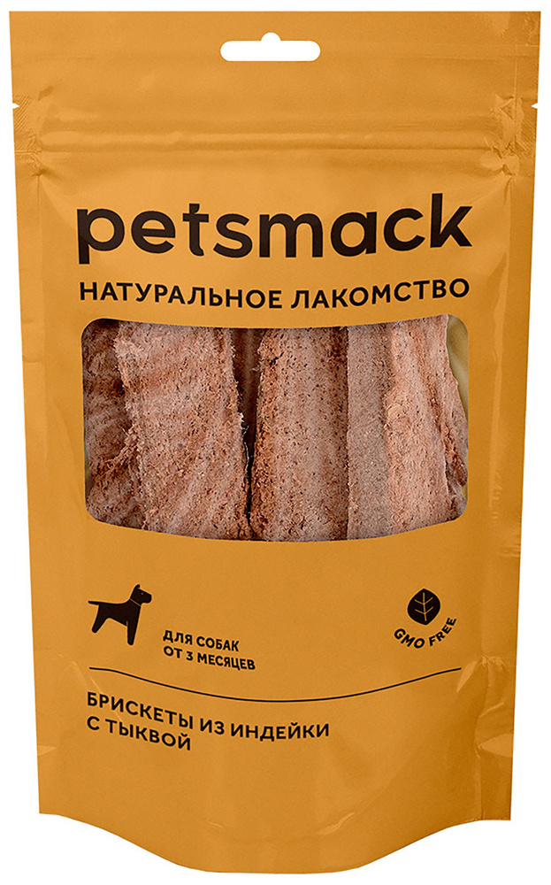 Лакомство Petsmack Брискеты для собак, индейка с тыквой, 60 г  #1