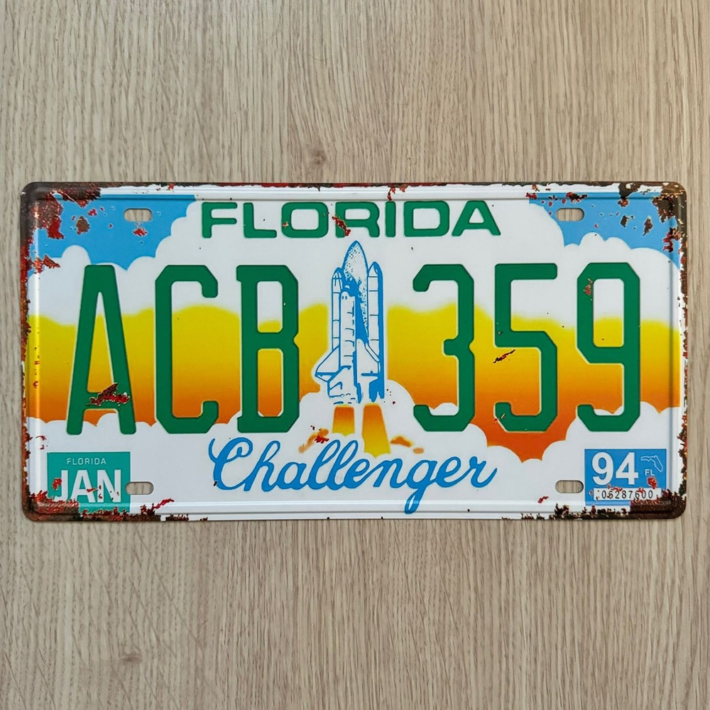 Декоративный номерной знак USA Florida ACB 359 #1