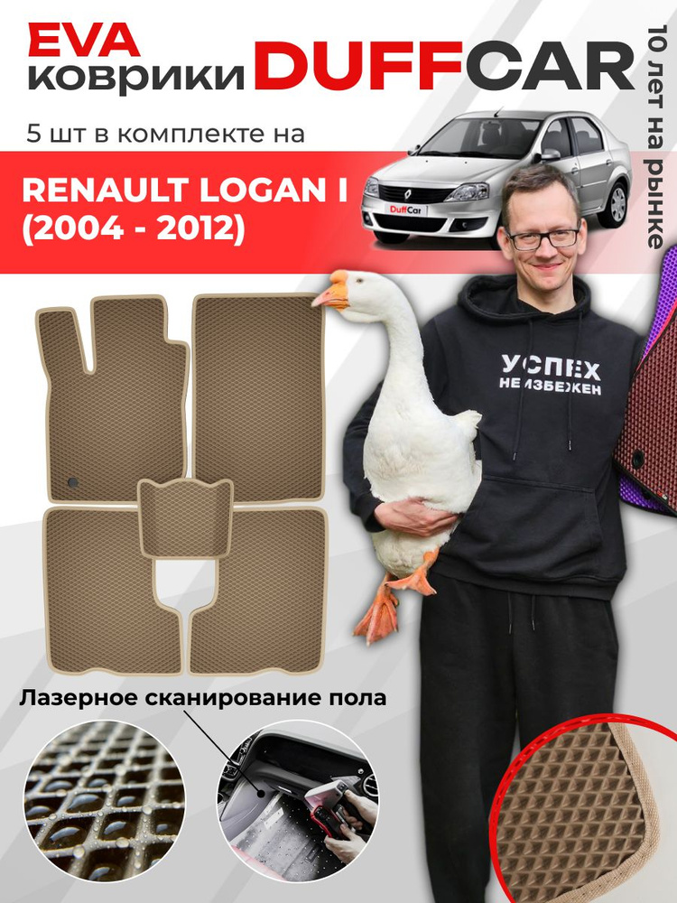 EVA коврик в багажник Renault Logan I (2004 - 2012) #1