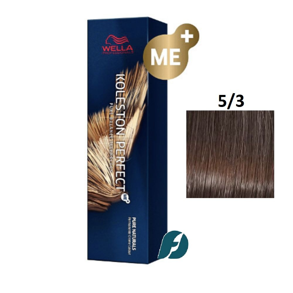 Wella Professionals Koleston Perfect ME+ 5/3 Краска для волос - Светлый коричневый золотистый, 60мл  #1