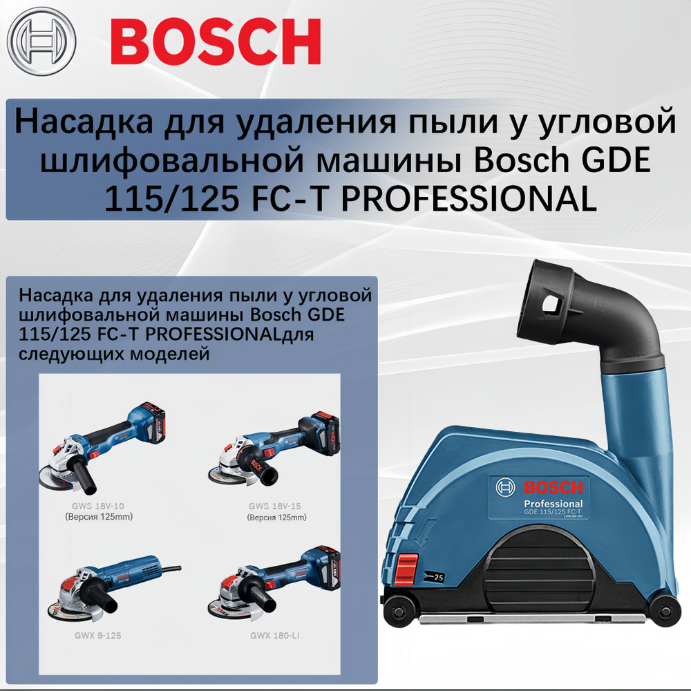 Насадка для удаления пыли у угловой шлифовальной машины Bosch GDE 115/125 FC-T PROFESSIONAL  #1