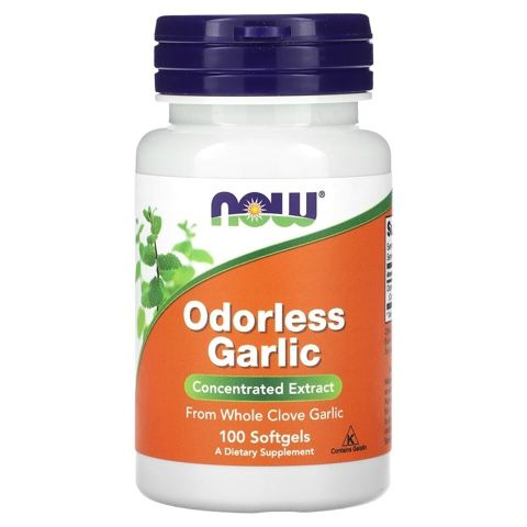 экстракт чеснока без запаха 100 капсул Odorless Garlic 100 sotfgels #1