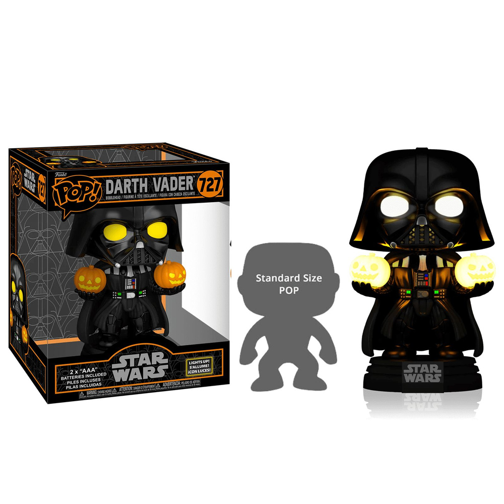 Фигурка Funko Pop! Star Wars: Darth Vader Halloween Light-Up Super (Фанко Поп Дарт Вейдер 15 см со светом #1