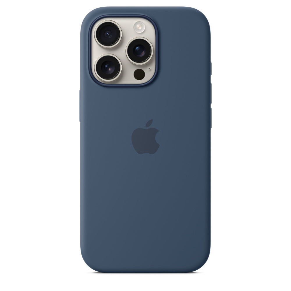 Чехол Apple Silicone case для iPhone 16 Pro, цвет Denim (MYYK3FE/A) #1