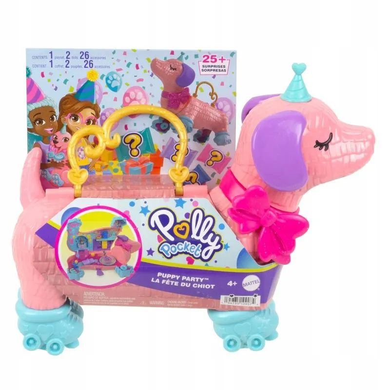 Игрушка Mattel Polly Pocket Вечеринка для собак HKV52 HKV54 #1