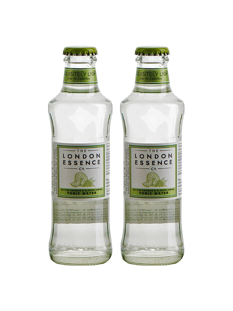 Газированный напиток London Essence Blood Orange & Elderflower Tonic Water, 2 шт x 200 мл, Ирландия  #1