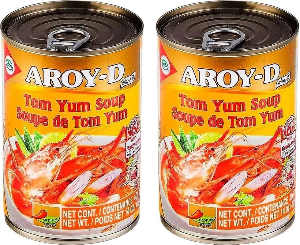 Суп быстрого приготовления Aroy-D Том Ям, 400 г х 2 шт #1