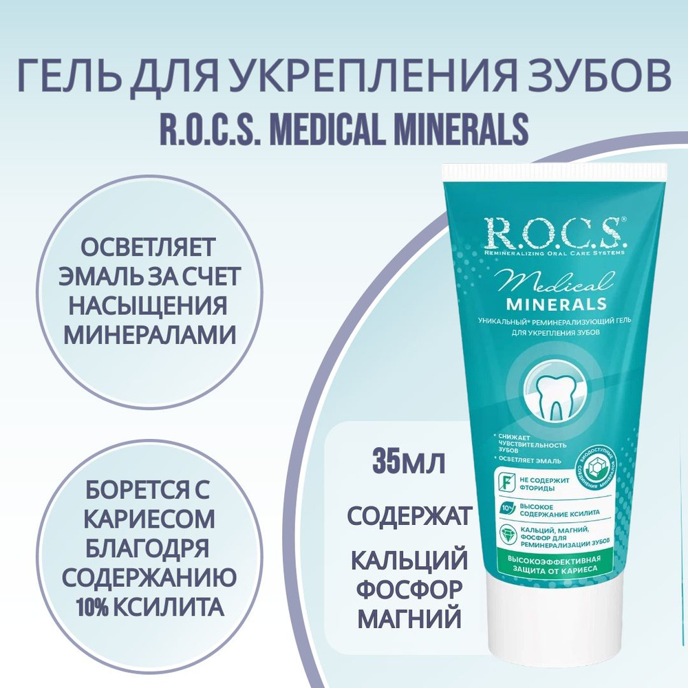 Гель для укрепления зубов R.O.C.S. Medical Minerals #1