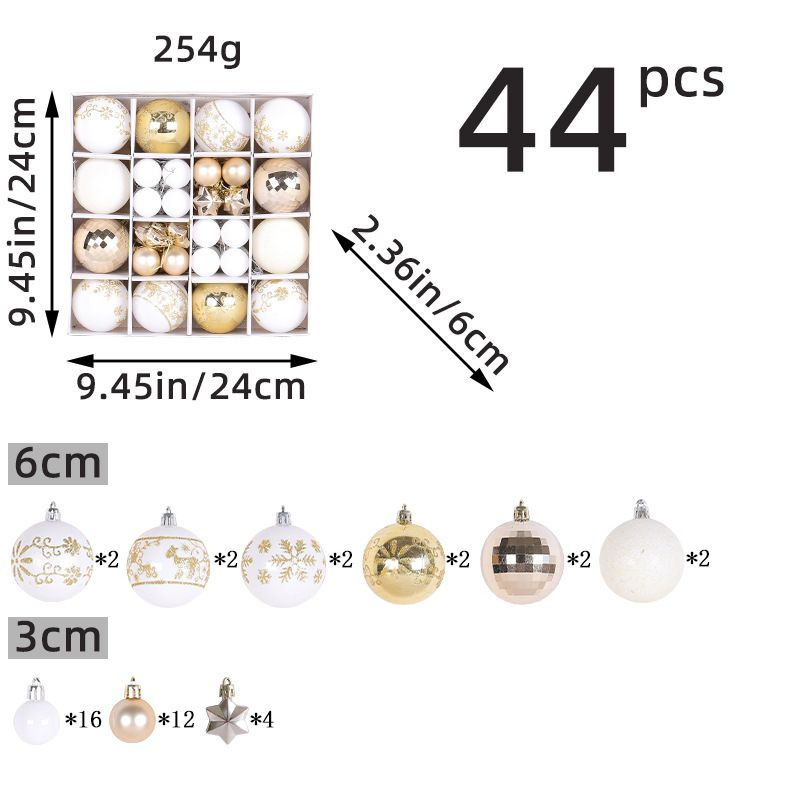 Набор ёлочных шаров 44 шт #1
