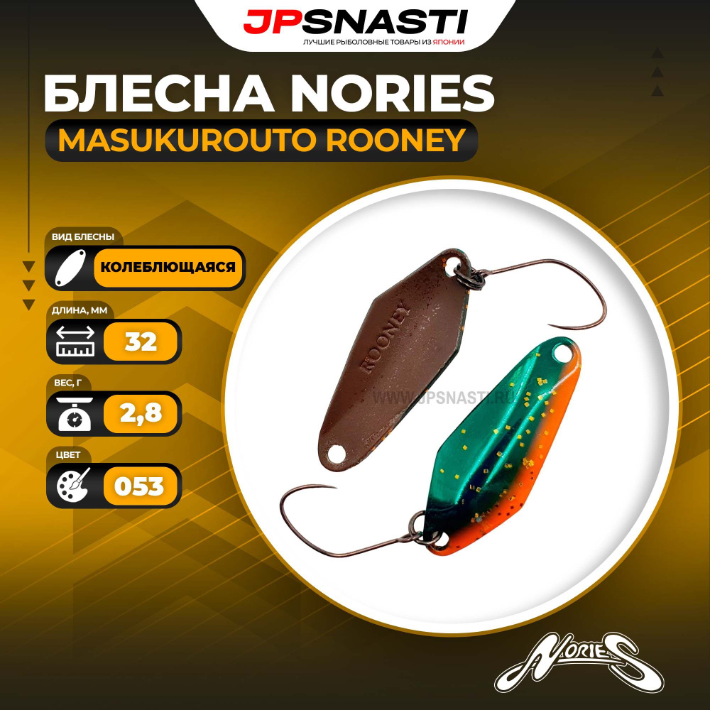 Блесна Nories Masukurouto Rooney, 2.8гр, 053 #1