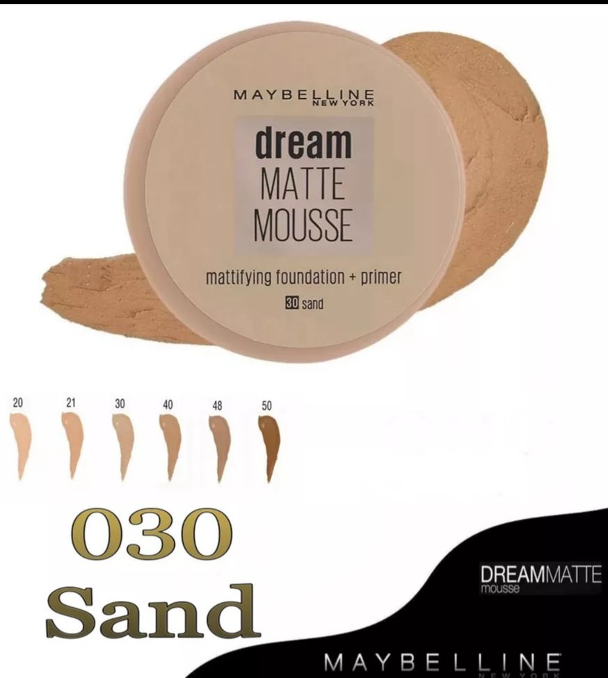 Тональный мусс Dream Matte Mousse, 18 мл, оттенок: 30 Sand #1