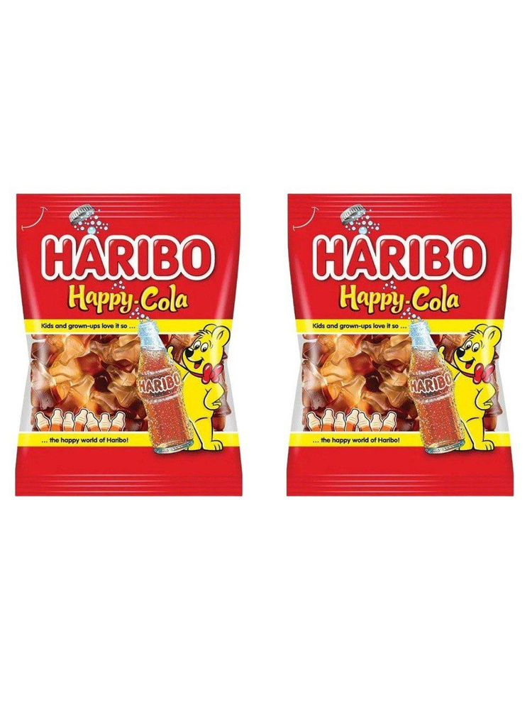 Мармелад жевательный Haribo Happy Cola 2шт по 100гр Германия #1