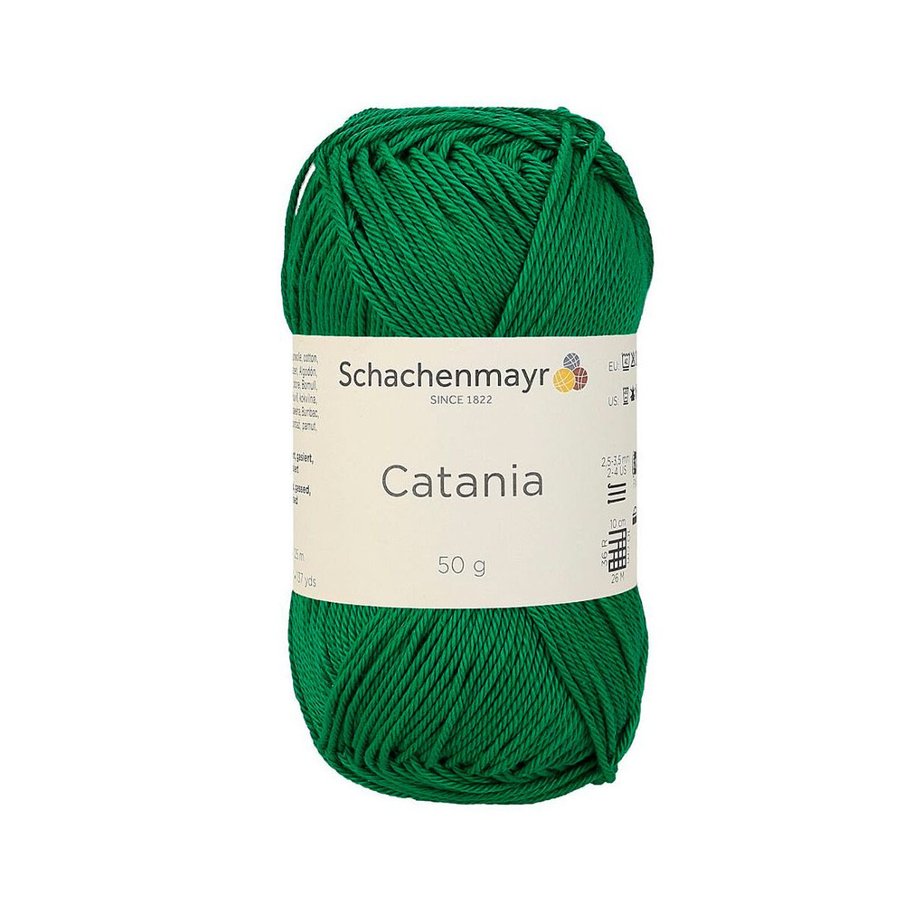 Catania /Катания/ пряжа Schachenmayr Originals, 100% хлопок, 50г/125м, арт. 9801210 цвет 00430, smaragd #1