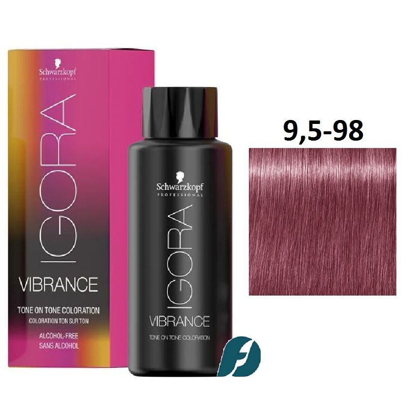 Schwarzkopf Professional Igora Vibrance 9,5-98 Краска для волос - Светлый блондин фиолетово-красный, #1