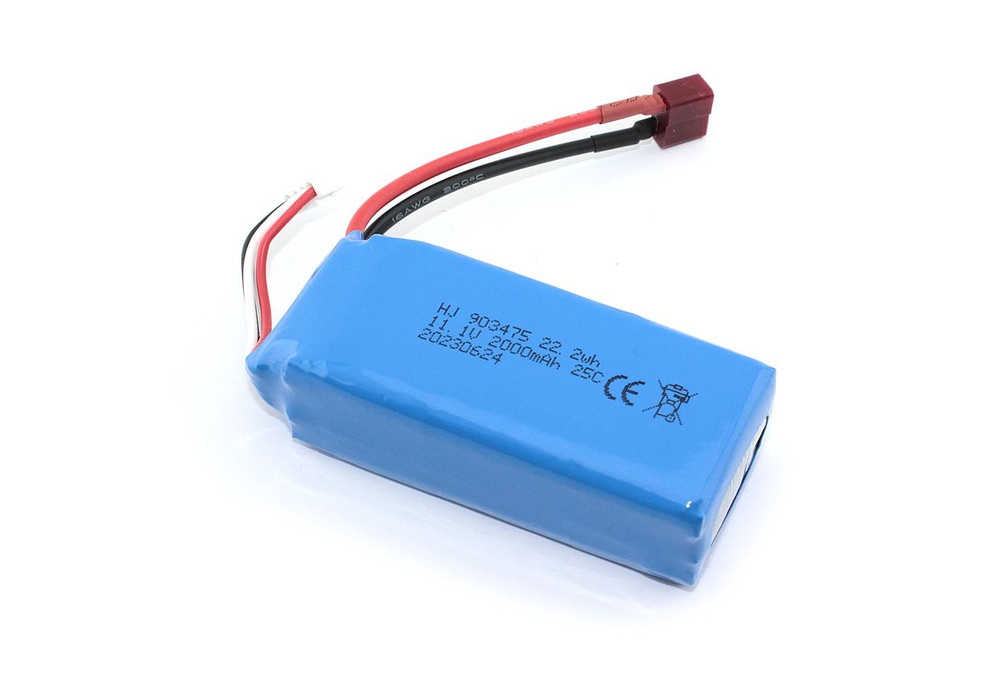 Аккумулятор Li-Pol 11.1V 903475 2000mAh разъем T-plug #1