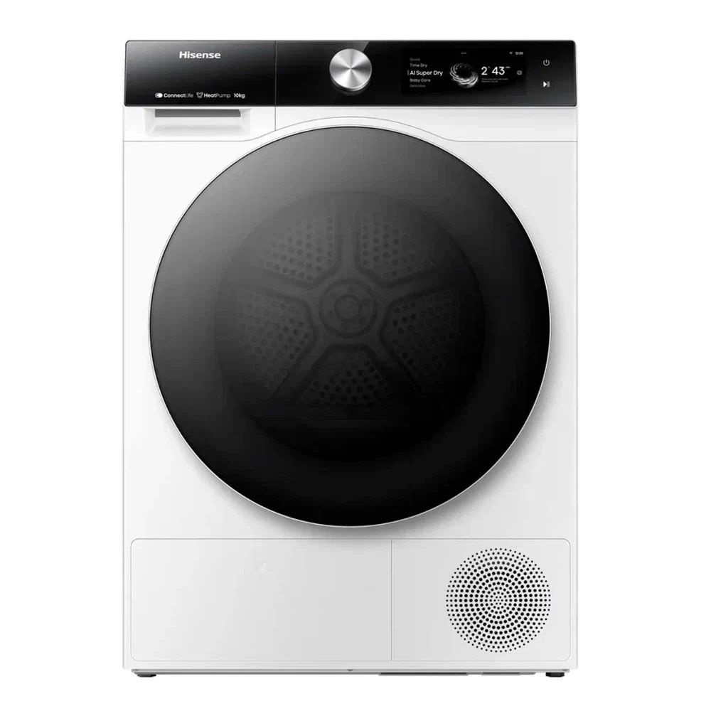 Сушильная машина Hisense DH7S107BW, загрузка 10 кг, Wi-Fi, функция пара, подсветка барабана, интеллектуальная #1