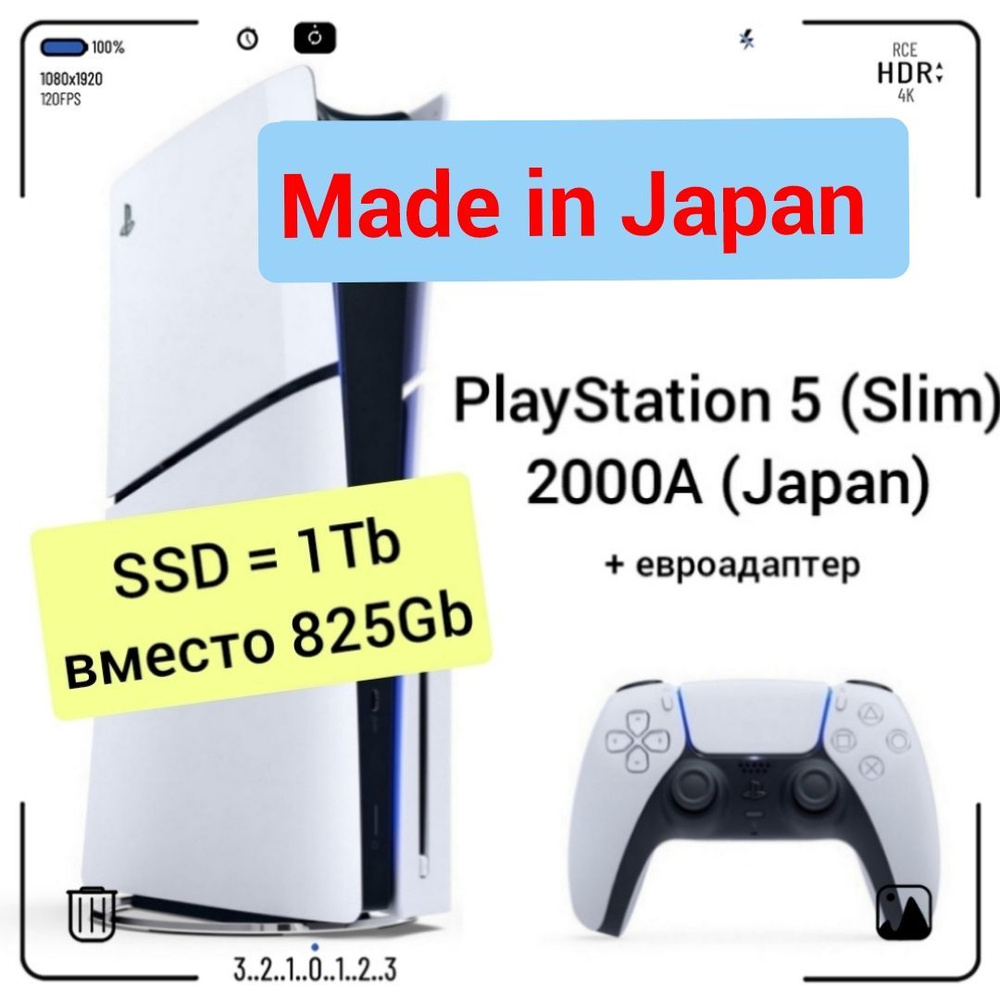 Игровая приставка Sony PlayStation 5 (Slim), с дисководом, 2000A (Japan) #1