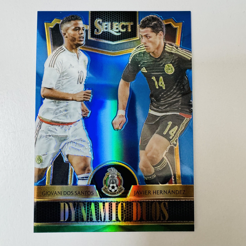 Panini Select Giovani Dos Santos & Javier Hernandez 2015-2016 лимитированная карта 020/299  #1