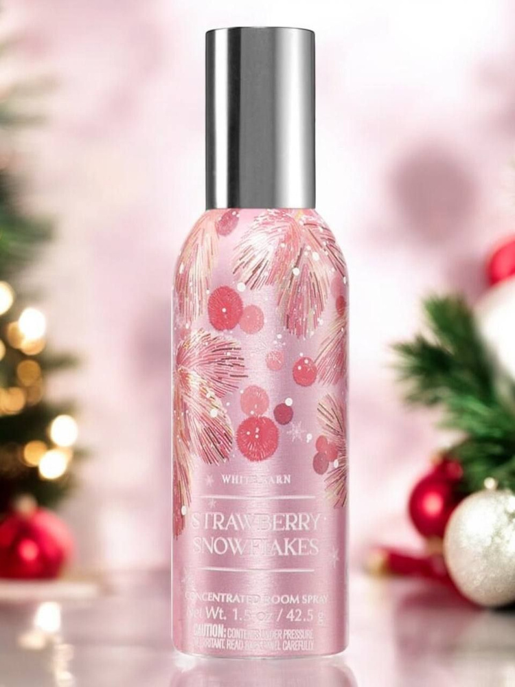 Концентрированный спрей для помещений Bath & Body Works Strawberry Snowflakes Spray  #1