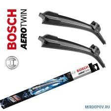 Bosch Комплект бескаркасных щеток стеклоочистителя, арт. 3397014173, 55 см + 48 см  #1