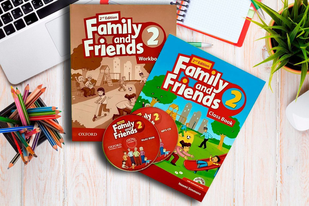 Family and Friends 2 (2nd edition/2 издание). КОМПЛЕКТ: Учебник + Рабочая тетрадь + CD/DVD | Симмонс #1