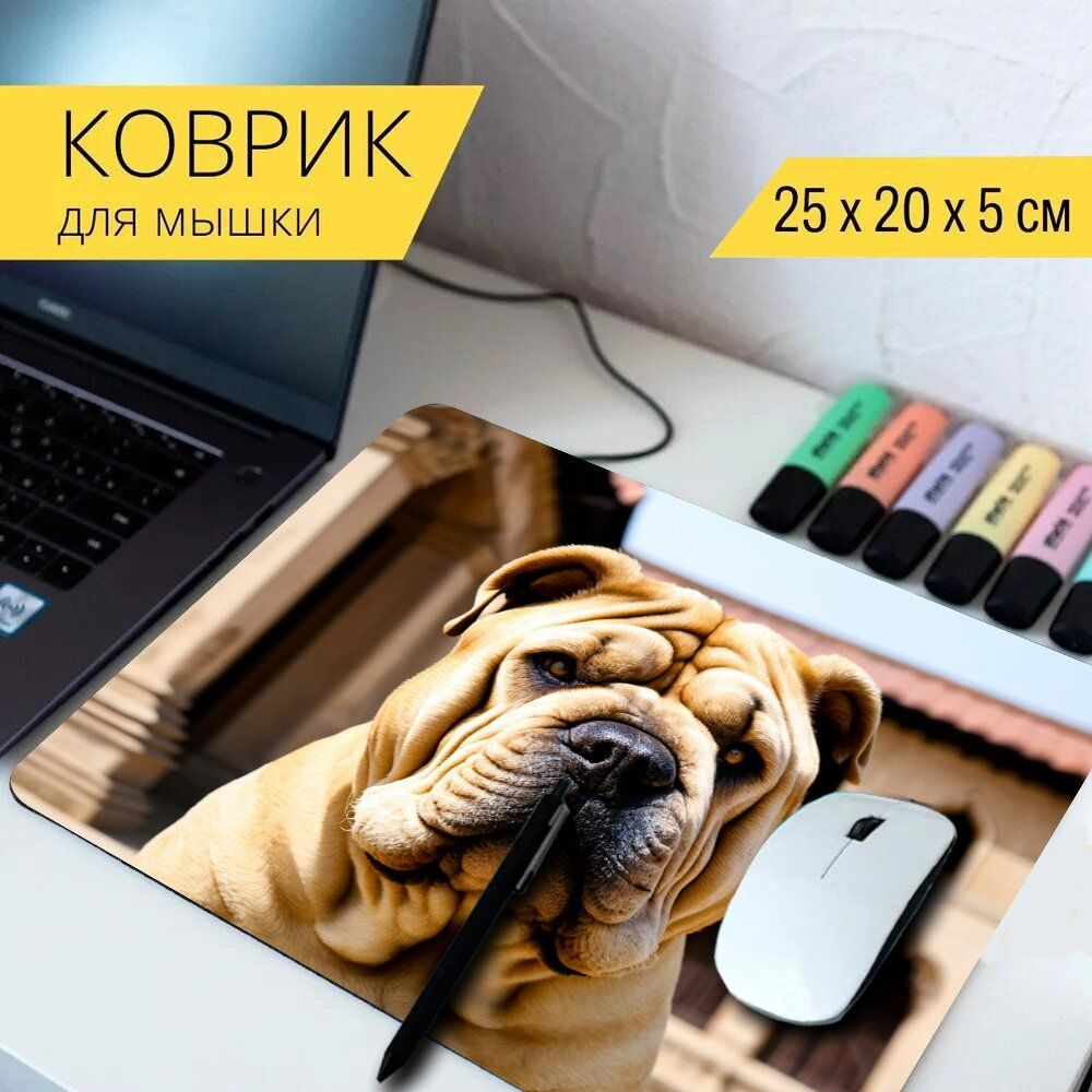 LotsPrints Коврик для мыши poc-THEMES-DOGS-740, разноцветный #1