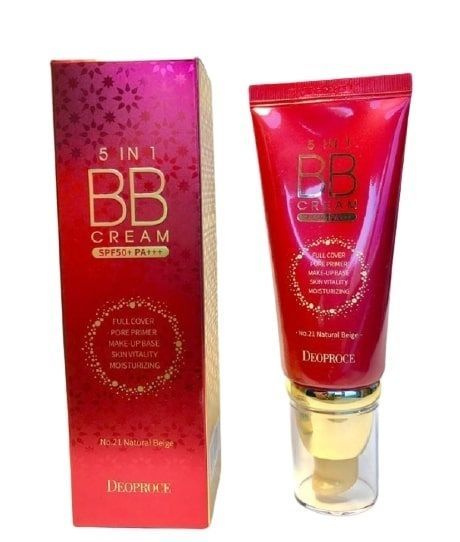 Мультифункциональный BB крем для лица DEOPROCE 5 IN 1 BB CREAM NO.21 NATURAL BEIGE 50г  #1