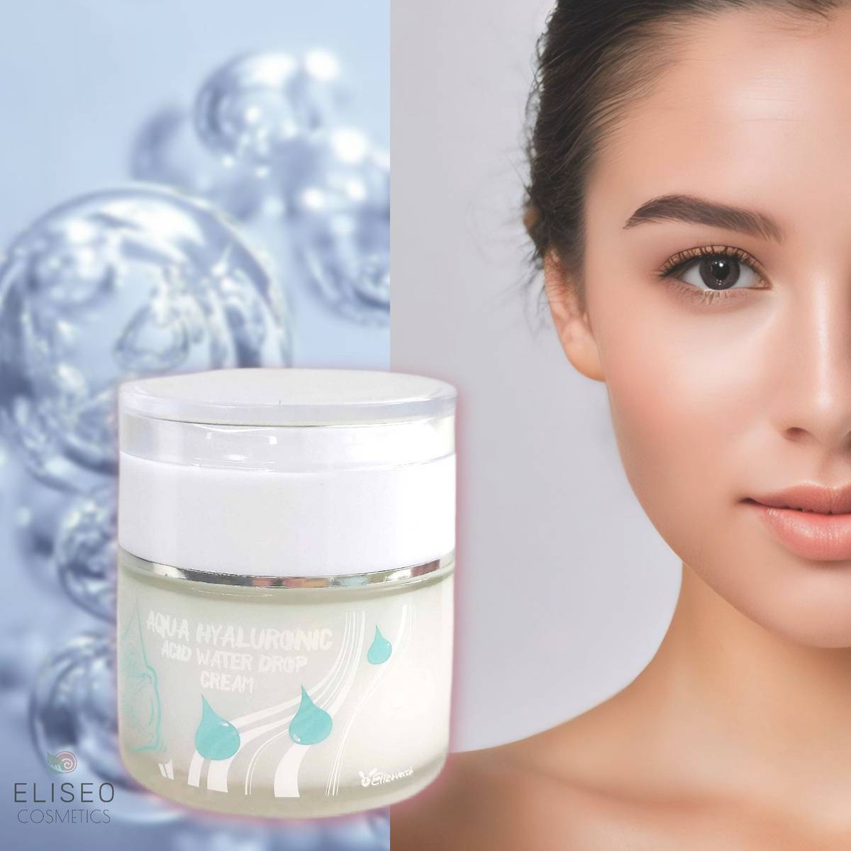 Elizavecca Aqua Hyaluronic Acid Water Drop Cream - увлажняющий крем для лица, который эффективно борется с шелушением и сухостью.   Крем обеспечивает интенсивное увлажнение, создавая защитный барьер на коже.   Корейский крем для лица помогает оздоровить кожу, разгладить морщины и подтянуть контуры лица.