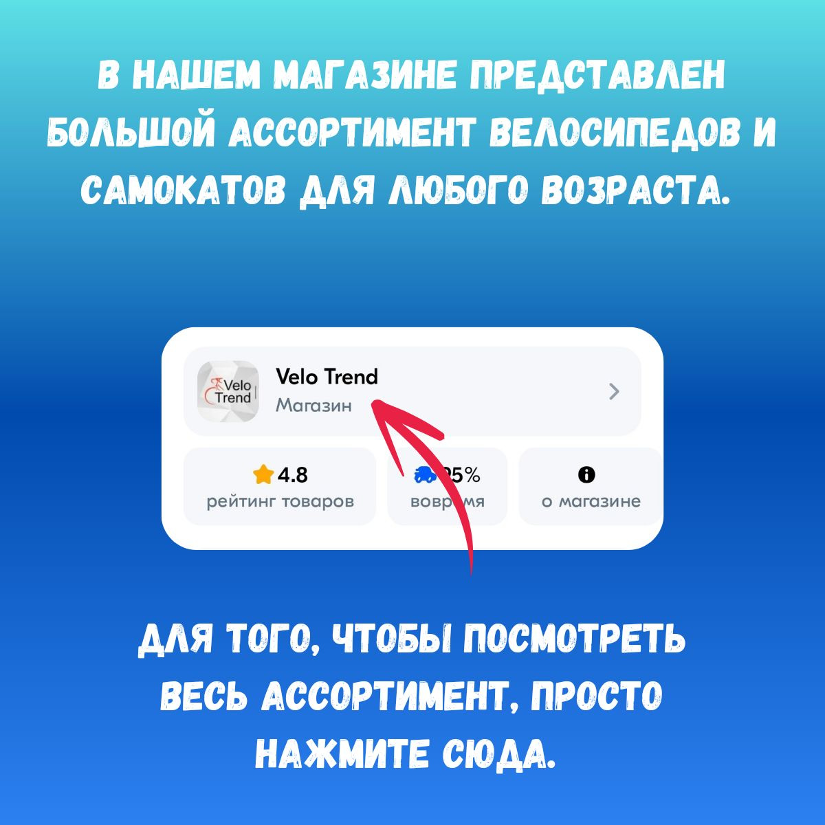 Каталог товаров магазина Velo Trend