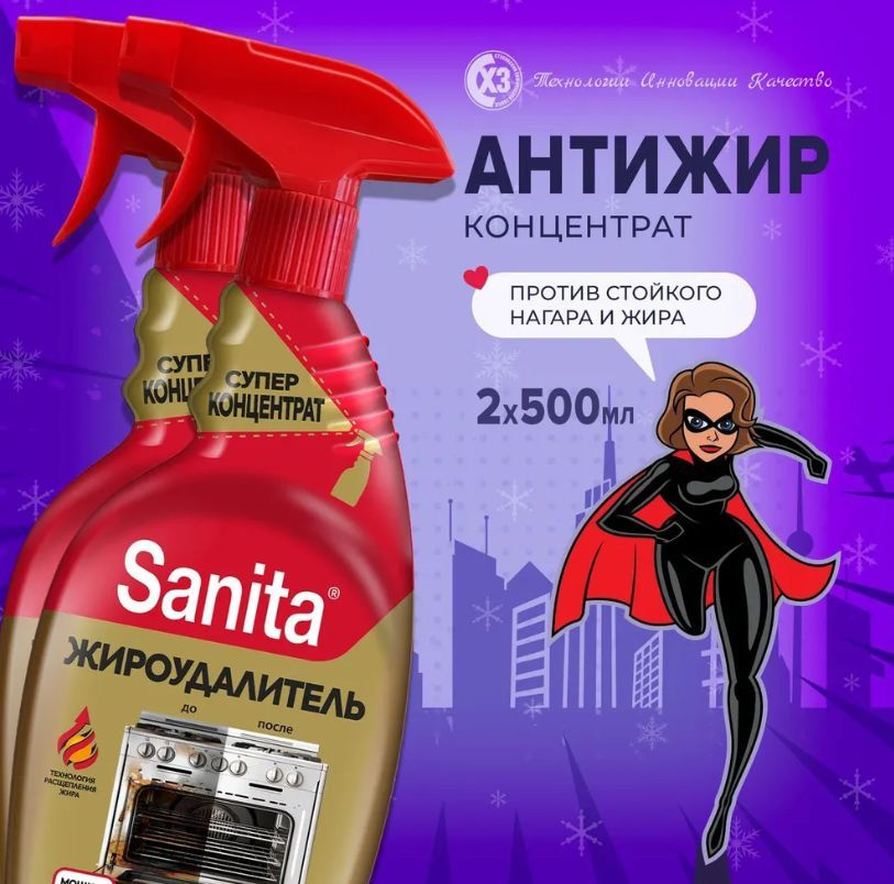 Набор SANITA антижир для кухни