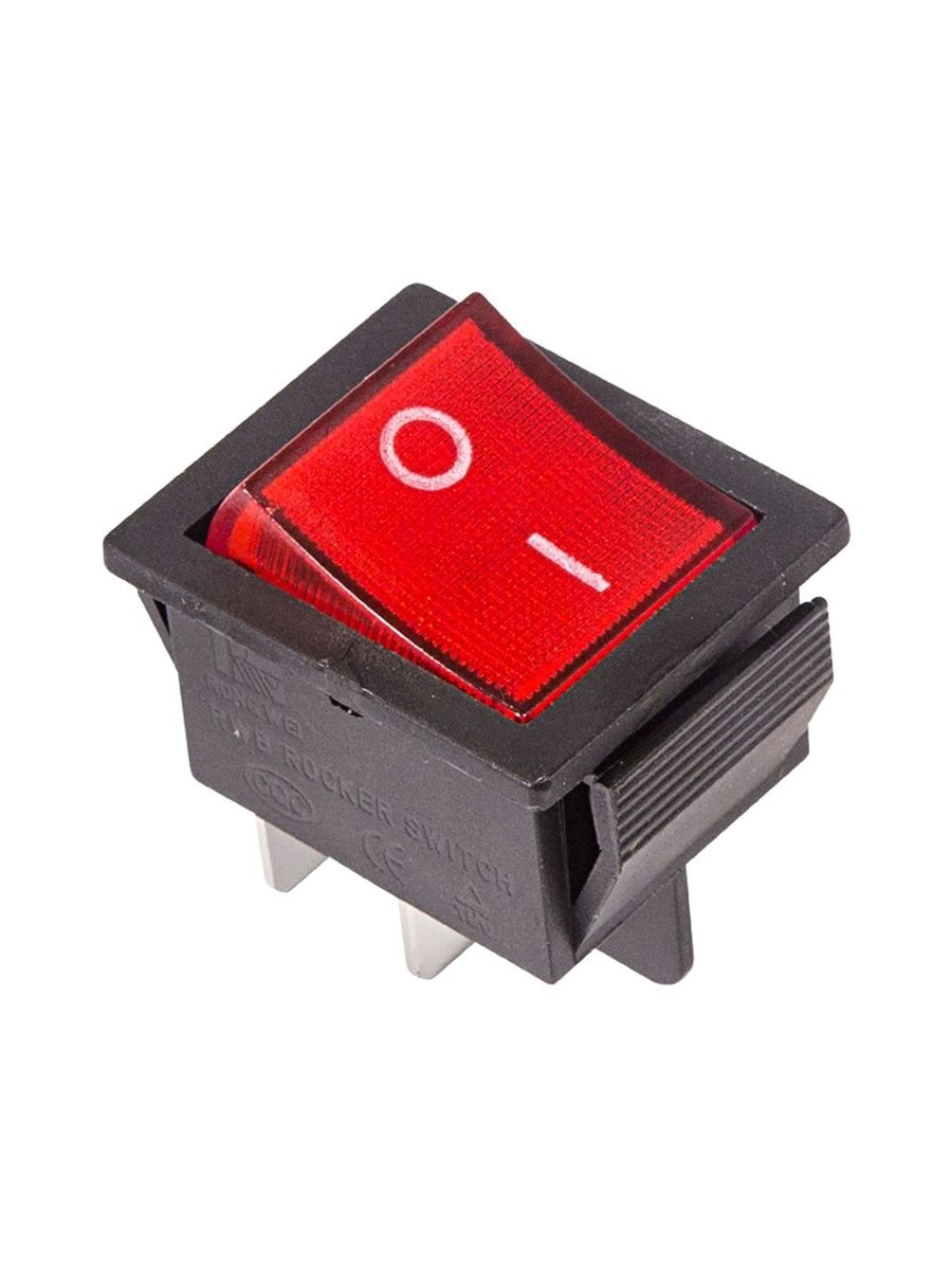 Кнопкадляудлинителя220в,выключательодноклавишныйсподсветкойREXANT