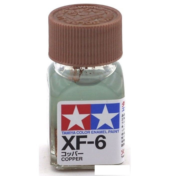 Эмаль XF-6 Copper metallic, enamel paint 10 ml. (Медь металлик, краска эмалевая 10 мл.) Tamiya 80306 #1