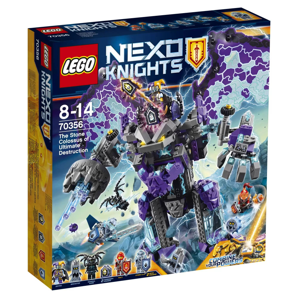 Конструктор LEGO Nexo Knights 70356 The Stone Colossus of Ultimate  Destruction - купить с доставкой по выгодным ценам в интернет-магазине OZON  (1410083690)