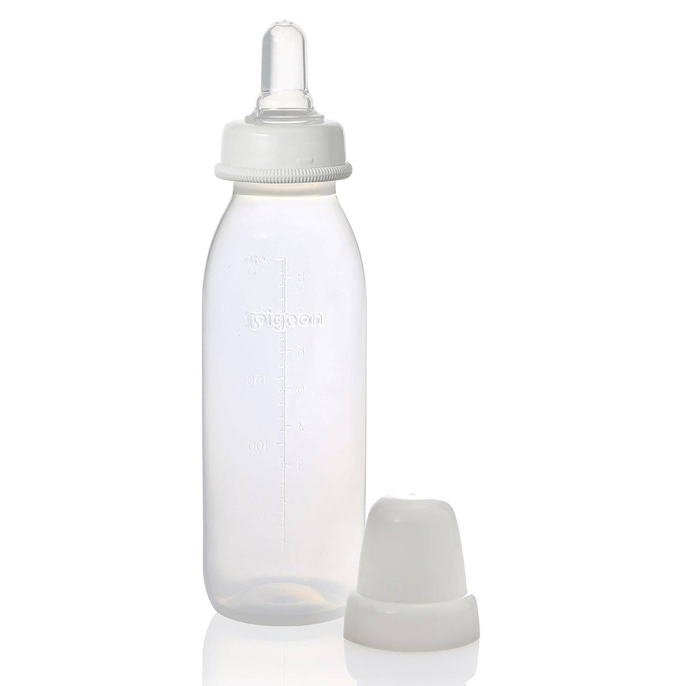Бутылочка для кормления Pigeon с клапаном, для детей с расщелиной неба и/или губы, 240 мл  #1