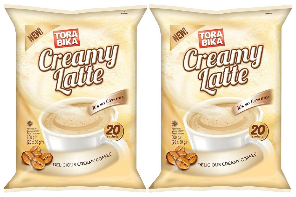 Кофе 3в1 растворимый Torabika Creamy Latte, 2 пачки по 20 пакетиков #1