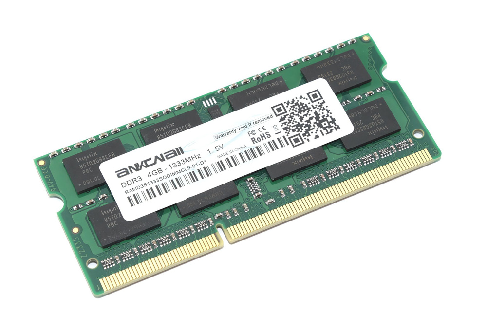 AiTech Оперативная память Память Ankowall DDR3 SODIMM 4GB 1333MHz 1.5V 204PIN PC3-10600 1x (Память Ankowall #1