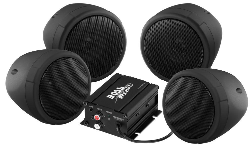 Аудиосистема на руль мотоцикла Boss Audio MCBK470B с Bluetooth, 1000 Вт (черн)  #1