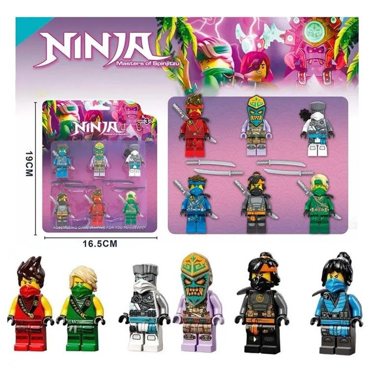 89194 Конструктор minifigures Ninjago, минифигурки Ниндзяго 6 шт. #1