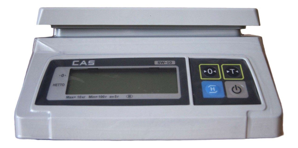 Весы электронные CAS SW-10 до 10кг, 26 х 28.7 х 13.7см #1