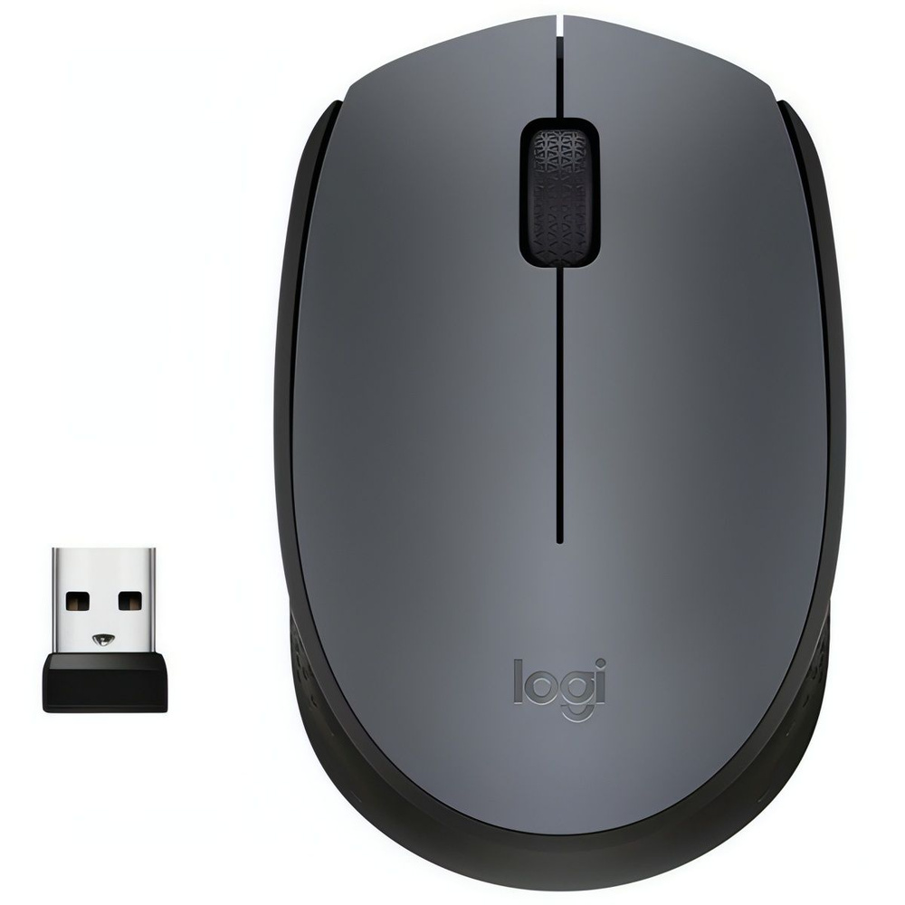 Мышь беспроводная Logitech M170 Grey/Black #1