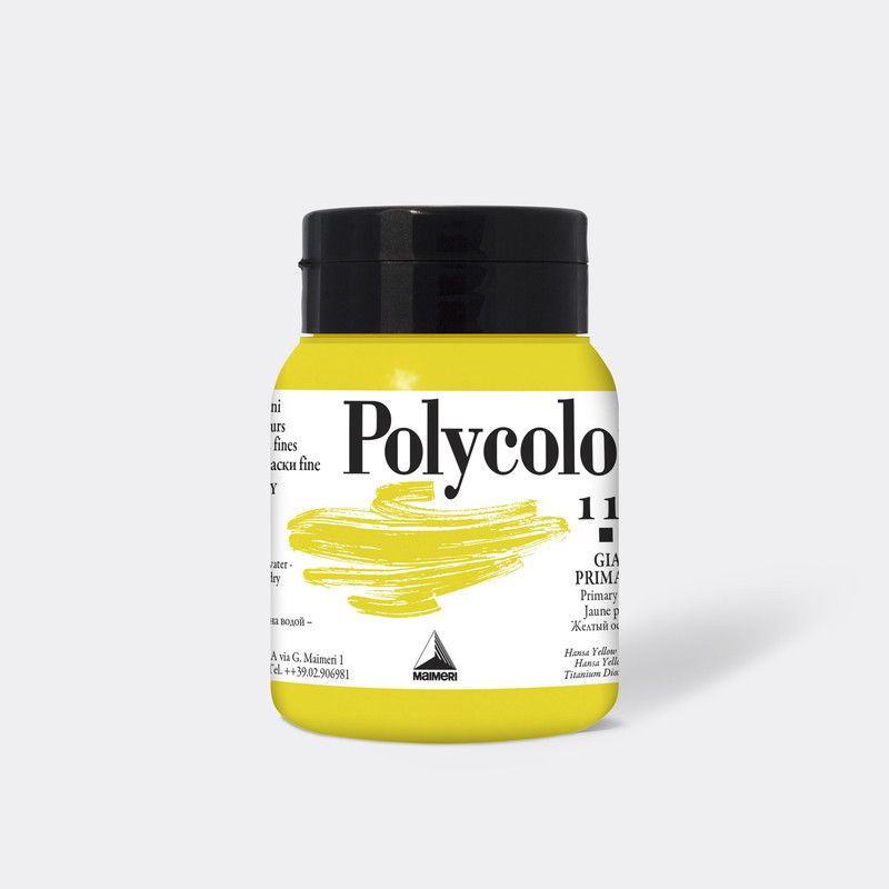 Краска акриловая Maimeri Polycolor желтый основной 500мл #1