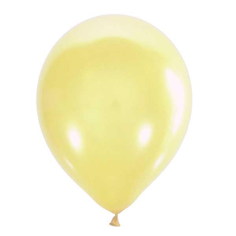 Воздушный шар 5"/13см Металлик LEMON YELLOW 034 100шт #1